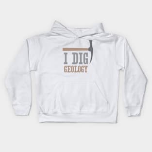 I Dig Geology Kids Hoodie